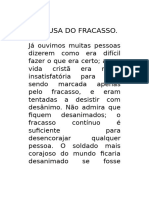 A CAUSA DO FRACASSO