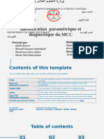 Identification Paramétrique Et Diagnostic Des MCC