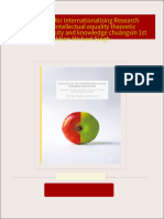 Full download Pedagogies for Internationalising Research Education Intellectual equality theoretic linguistic diversity and knowledge chuàngxīn 1st Edition Michael Singh pdf docx