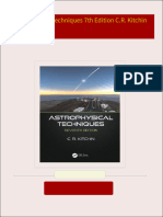 Get Astrophysical Techniques 7th Edition C.R. Kitchin free all chapters