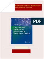 Download Complete Exercises and Problems in Mathematical Methods of Physics Giampaolo Cicogna PDF for All Chapters