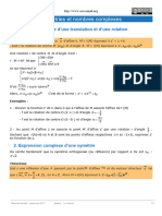 IsomÃ©tries planes et nombres complexes(2)