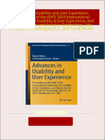 [FREE PDF sample] Advances in Usability and User Experience: Proceedings of the AHFE 2019 International Conferences on Usability & User Experience, and Human Factors and Assistive Technology, July 24-28, 2019, Washington D.C., USA Tareq Ahram ebooks