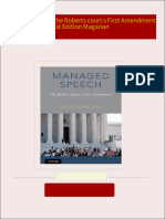 Get Managed speech the Roberts court s First Amendment 1st Edition Magarian PDF ebook with Full Chapters Now