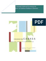 Full Download Changing Canada Political Economy As Transformation 1st Edition Wallace Clement PDF DOCX