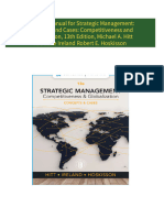 Complete Download of Solution Manual for Strategic Management: Concepts and Cases: Competitiveness and Globalization, 13th Edition, Michael A. Hitt R. Duane Ireland Robert E. Hoskisson Full Chapters in PDF DOCX