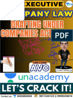 AV Sir Handwritten Notes Drafting under Companies Act, 2013