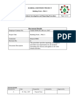 Incidents Investigation and Reporting Procedure