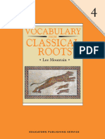 Vocabulary From Classical Roots, Book 4, Grade 4, Student Book