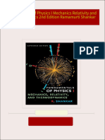 Instant Access to Fundamentals of Physics I Mechanics Relativity and Thermodynamics 2nd Edition Ramamurti Shankar ebook Full Chapters