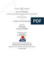 TIC TAC TOE REPORT (PDF)