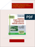 Download Full Introduction to Organic Electronic and Optoelectronic Materials and Devices, Second Edition Sam-Shajing Sun PDF All Chapters