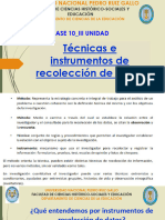 1.- Técnicas e Instrumentos recolección de datos