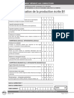 DELF B1 Writing Exam Evaluation Criteria Set 3