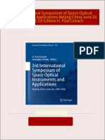 [FREE PDF sample] 3rd International Symposium of Space Optical Instruments and Applications Beijing China June 26 29th 2016 1st Edition H. Paul Urbach ebooks