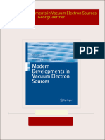 Modern Developments in Vacuum Electron Sources Georg Gaertner 2024 scribd download