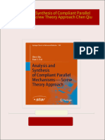 Download Full Analysis and Synthesis of Compliant Parallel Mechanisms Screw Theory Approach Chen Qiu PDF All Chapters