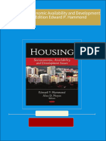 PDF Housing Socioeconomic Availability and Development Issues 1st Edition Edward P. Hammond download