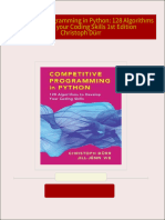 [Ebooks PDF] download Competitive Programming in Python: 128 Algorithms to Develop your Coding Skills 1st Edition Christoph Dürr full chapters