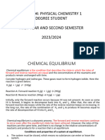 l9 Chemical Equilibrium