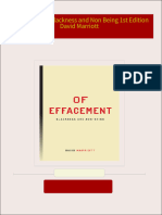 Of Effacement Blackness and Non Being 1st Edition David Marriott 2024 scribd download