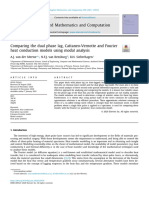 Comparing the Dual Phase Lag, Cattaneo-Vernotte and Fourier Heat Conduction Models Using Modal Analysis