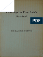 1959 Challenge to Free Asia's Survival the Kashmir Dispute by Ahmed