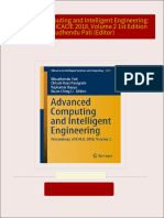 Complete Download Advanced Computing and Intelligent Engineering: Proceedings of ICACIE 2018, Volume 2 1st Edition Bibudhendu Pati (Editor) PDF All Chapters