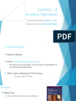 Lec 2 - DS - Set and Operations (2)