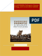 PDF Emerging Zoonotic and Wildlife Pathogens: Disease Ecology, Epidemiology, and Conservation Salkeld download