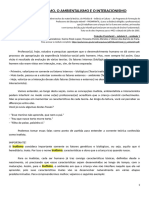 Sobre Inatismo, Ambientalismo e Interacionismo