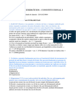 2º Lista de Exercícios - Constitucional i