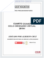 4to Examen Pre San Marcos Ciclo Ordinario 2019-I