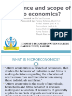 importance and scope of micro economics