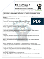 Assertion -Reason Type Questions Class 10 Science