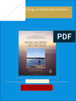 Download Full Philosophy of Ecology 1st Edition Bryson Brown PDF All Chapters