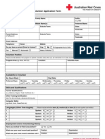 Red Cross Volunteer Application Form