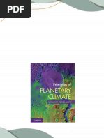 Principles of Planetary Climate Pierrehumbert R.T. 2024 scribd download