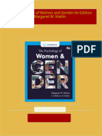 Get The Psychology of Women and Gender 8e Edition Margaret W. Matlin PDF ebook with Full Chapters Now