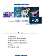 Design of Containemt Isolators