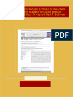 High performance tubular protonic ceramic fuel cells via highly-scalable extrusion process Liangzhu Zhu & Ryan O'Hayre & Neal P. Sullivan All Chapters Instant Download