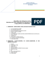 repartion des entreprises membres de l'unoc en federations