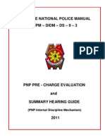 PNP Pre-Charge Evaluation and Summary Hearing Guide