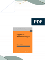 PDF Suppletion in Verb Paradigms Bits and Pieces of the Puzzle 1st Edition Ljuba N. Veselinova download