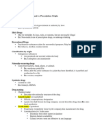 Week 2 - Drug Classification Drug Developmental Process