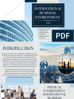 INTERNATIONAL BUSINESS ENVIRONMENT 