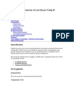 Configuring A Gateway of Last Resort Using IP Commands