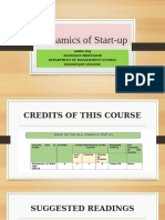 Dynamics of Start-up (Unit 1)