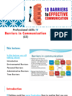 L5-8 Barriers in Communication + Listening and Empathic Responding + Patient Interview and Assessment