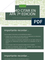 Cómo citar en Apa 7ª edición